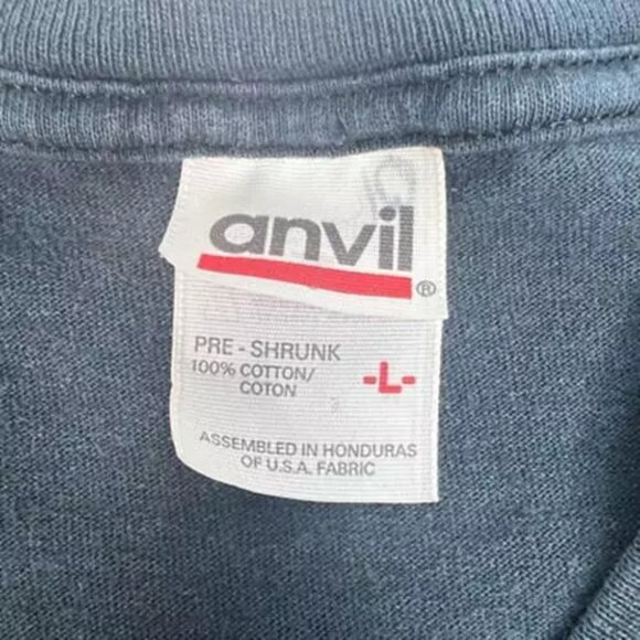 Vintage Mens Pink Floyd Dark Side Of The Moon Graphic T-Shirt Black Anvil L - Picture 9 of 12